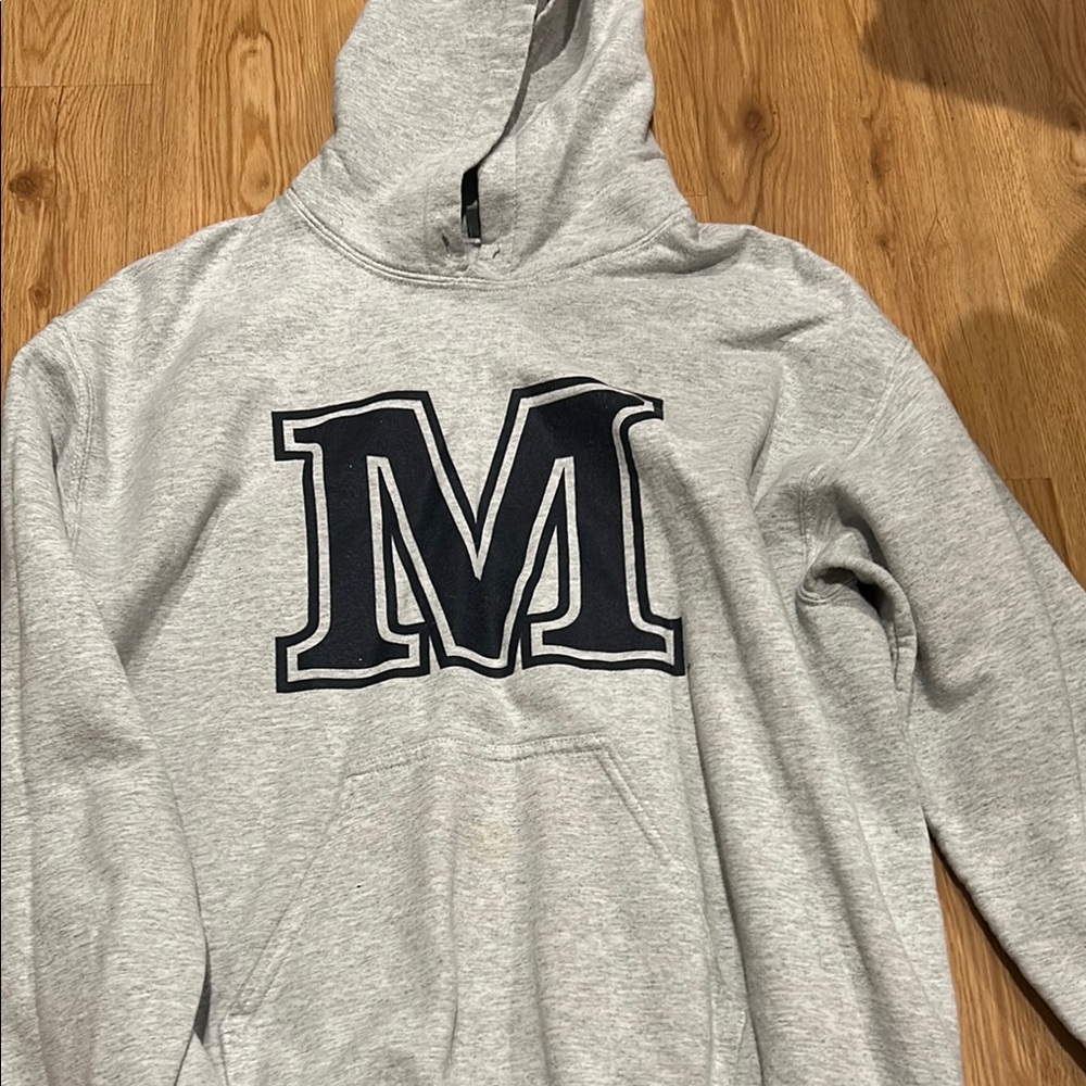 Umaine Gray Hoodie with Black Lettering